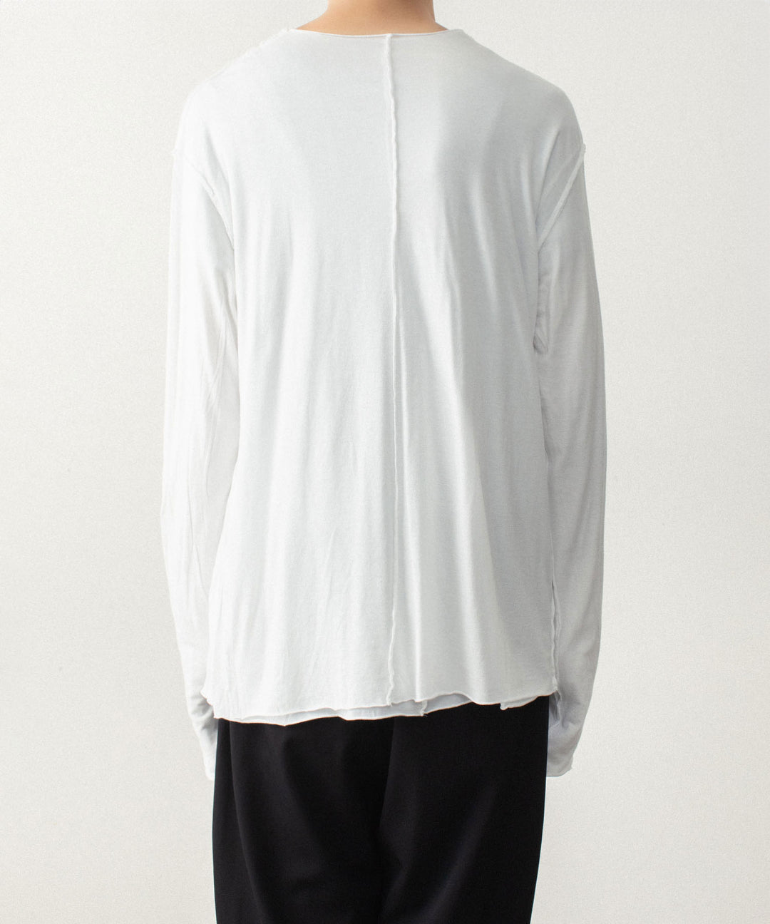 ATTACHMENT アタッチメントのCO/CU JERSEY SLIM FIT LAYERED L/S TEE - WHITEの公式通販サイトsession福岡セレクトショップ