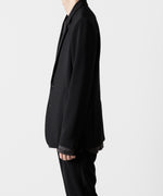 画像をギャラリービューアに読み込む, ATTACHMENT アタッチメントのPE STRETCH DOUBLE CLOTH 2B JACKET - BLACK 公式通販サイトsession福岡セレクトショップ
