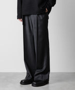 画像をギャラリービューアに読み込む, ATTACHMENT アタッチメントのWASHABLE WO/PE STRETCH SAXONY BELTED WIDE TROUSERS - D.GRAY 公式通販サイトsession福岡セレクトショップ
