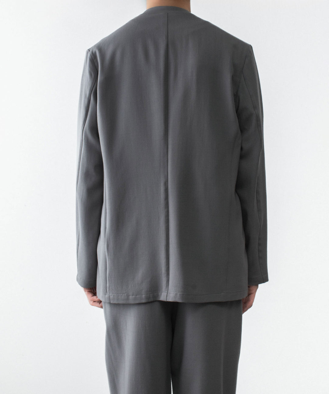 ATTACHMENT アタッチメントの2/90 WO TWIST TWILL COLLARLESS JKT - GRAYの公式通販サイトsession福岡セレクトショップ
