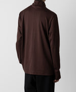 画像をギャラリービューアに読み込む, ATTACHMENT アタッチメントのCOTTON DOUBLE FACE SLIM FIT HIGHNECK L/S TEE - BORDEAUX 公式通販サイトsession福岡セレクトショップ
