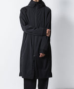 画像をギャラリービューアに読み込む, ATTACHMENT アタッチメントのNY 2LAYER STRETCH LIGHT HOODED COAT - BLACKの公式通販サイトsession福岡セレクトショップ
