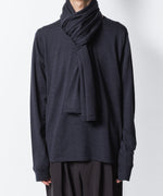 画像をギャラリービューアに読み込む, ATTACHMENT アタッチメント × JOHN SMEDLEYの× JOHN SMEDLEY MERINO EXTRAFINE WIDE STOLE - D.NAVYの公式通販サイトsession福岡セレクトショップ
