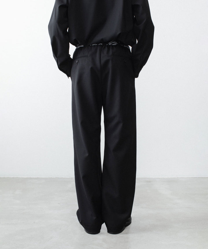 VEIN ヴェインの3/60 HIGH TWIST WOOL TRO EASY TROUSERS - BLACKの公式通販サイトsession福岡セレクトショップ