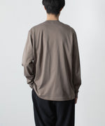 画像をギャラリービューアに読み込む, ATTACHMENT アタッチメントのCOTTON DOUBLE FACE SLIM FIT L/S TEE - KHAKI GRAYの公式通販サイトsession福岡セレクトショップ

