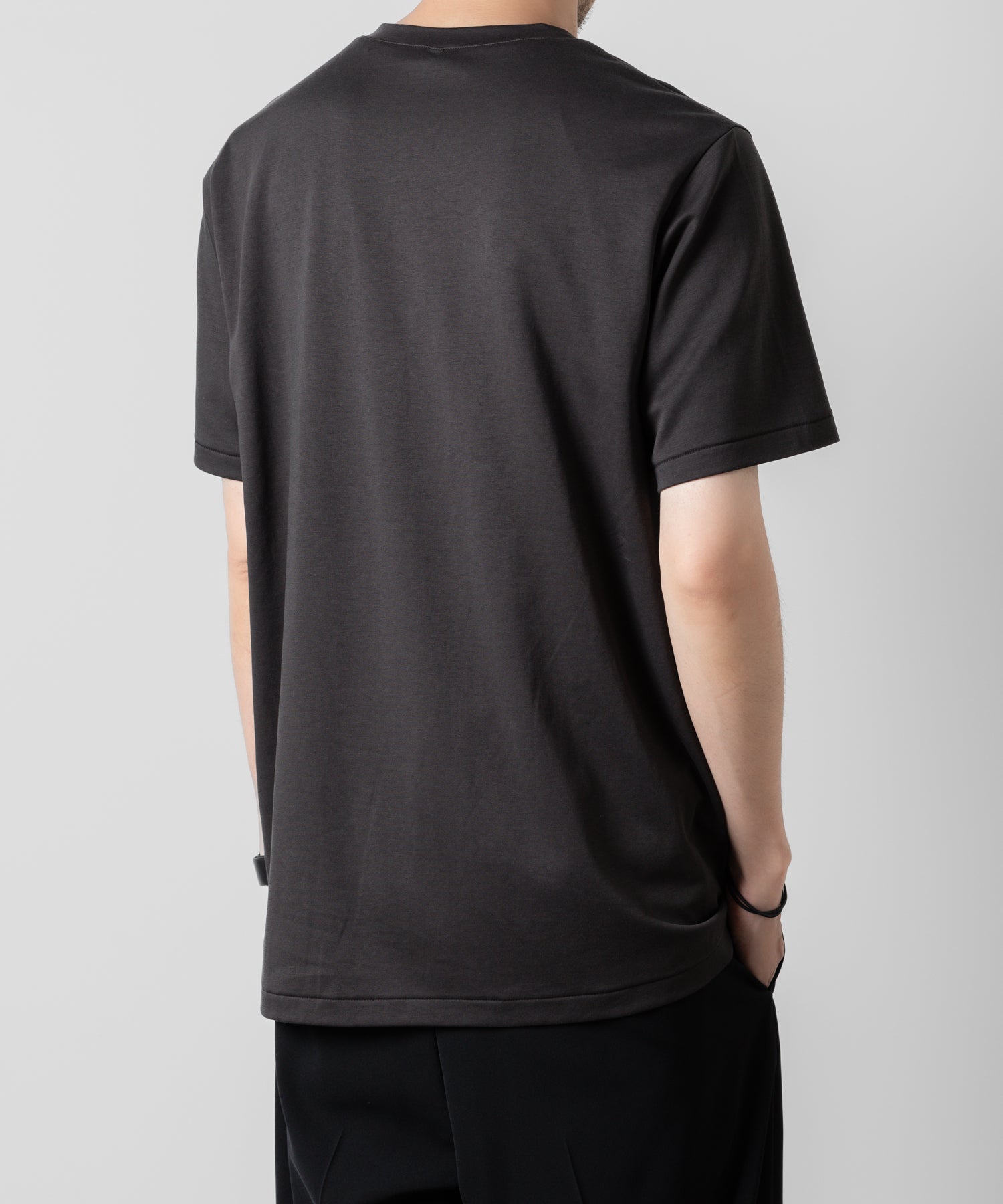 ATTACHMENT アタッチメントのCOTTON DOUBLE FACE SLIM FIT S/S TEE - D.GRAY  公式通販サイトsession福岡セレクトショップ