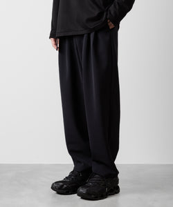 ATTACHMENT アタッチメントのPE STRETCH DOUBLE CLOTH BELTED TAPERED FIT TROUSERS - NAVY 公式通販サイトsession福岡セレクトショップ