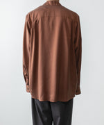画像をギャラリービューアに読み込む, ATTACHMENT アタッチメントのCU/PE FIBRIL SATIN L/S SHIRT - L.BROWNの公式通販サイトsession福岡セレクトショップ

