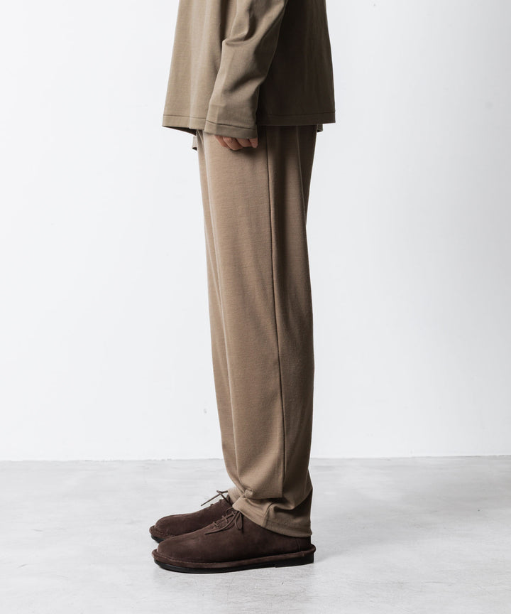 ATTACHMENT アタッチメントの1/60 WOOL SMOOTH SLIM FIT LOUNGE TROUSERS - CAMELの公式通販サイトsession福岡セレクトショップ