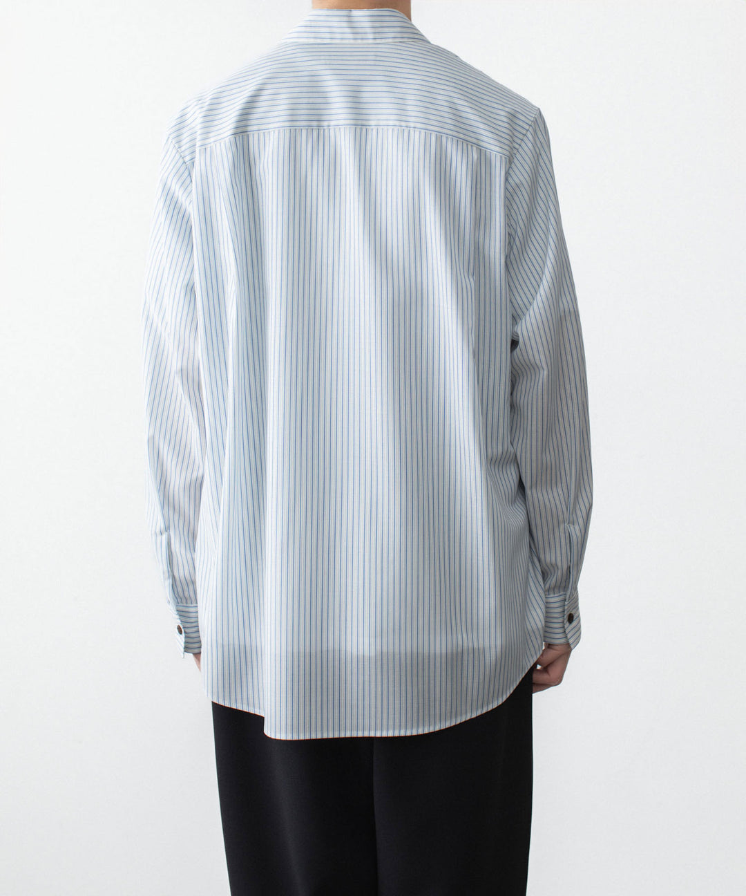 ATTACHMENT アタッチメントのWO/PE STRIPE L/S SHIRT - S.BLUEの公式通販サイトsession福岡セレクトショップ