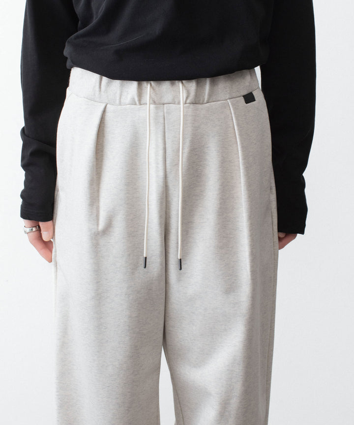 ATTACHMENT アタッチメントのCO STRETCH TERRY 1TUCK EASY TROUSERS - X.GRAYの公式通販サイトsession福岡セレクトショップ