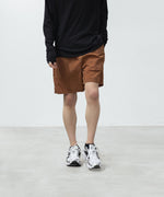 画像をギャラリービューアに読み込む, ATTACHMENT アタッチメントのNY TAFFETA SHORTS - BROWNの公式通販サイトsession福岡セレクトショップ
