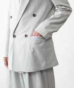 画像をギャラリービューアに読み込む, ATTACHMENT アタッチメントのPE/CO/LI DRY TWILL DOUBLE-BREASTED JKT - L.GRAYの公式通販サイトsession福岡セレクトショップ
