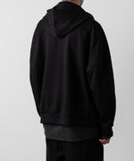 画像をギャラリービューアに読み込む, ATTACHMENT アタッチメントのCO/PE DOUBLE KNIT ZIP UP HOODIE - BLACK 公式通販サイトsession福岡セレクトショップ
