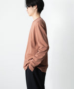 画像をギャラリービューアに読み込む, ATTACHMENT アタッチメントのCOTTON DOUBLE FACE SLIM FIT L/S TEE - BROWNの公式通販サイトsession福岡セレクトショップ
