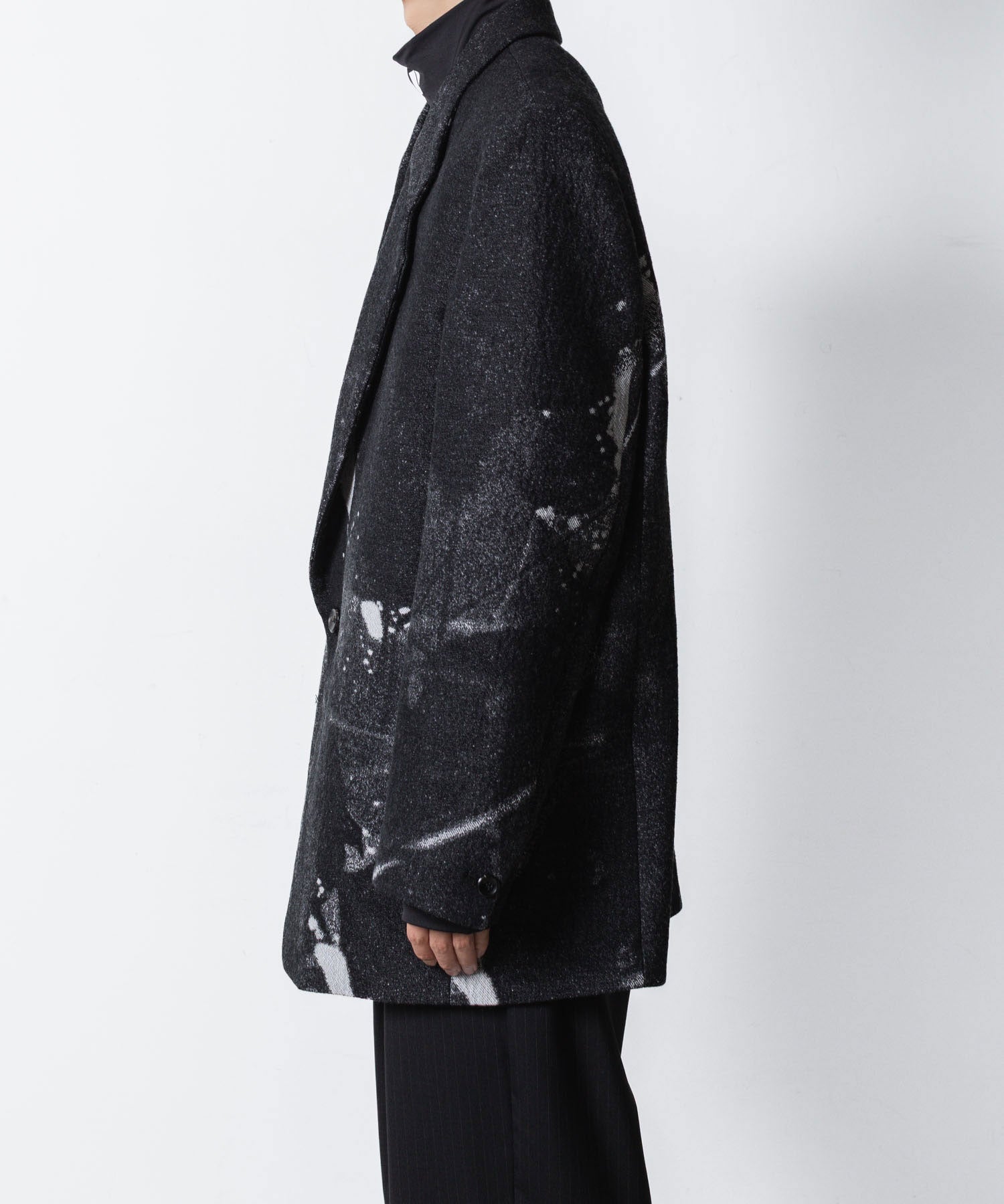 VEIN ヴェインのCO/WO PHOTO JACQUARD OVER JACKET - BLACKの公式通販サイトsession福岡セレクトショップ