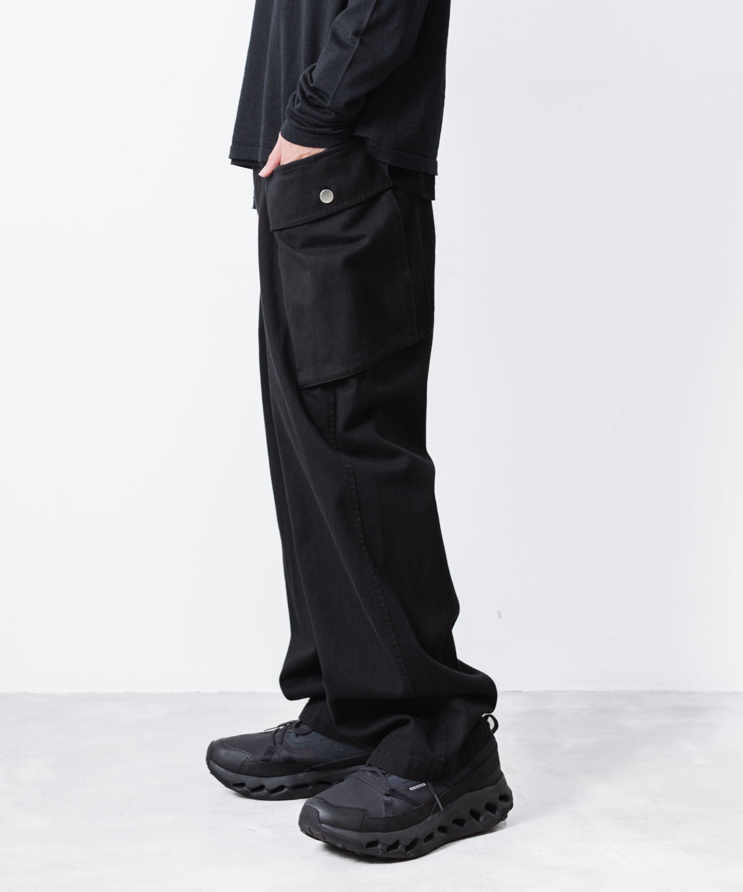 ATTACHMENT アタッチメントのCO NIDOM CLOTH M-43 FIELD TROUSERS - BLACKの公式通販サイトsession福岡セレクトショップ