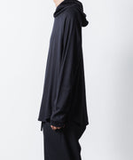 画像をギャラリービューアに読み込む, ATTACHMENT アタッチメントの1/60 WOOL SMOOTH HOODED PULLOVER - NAVYの公式通販サイトsession福岡セレクトショップ
