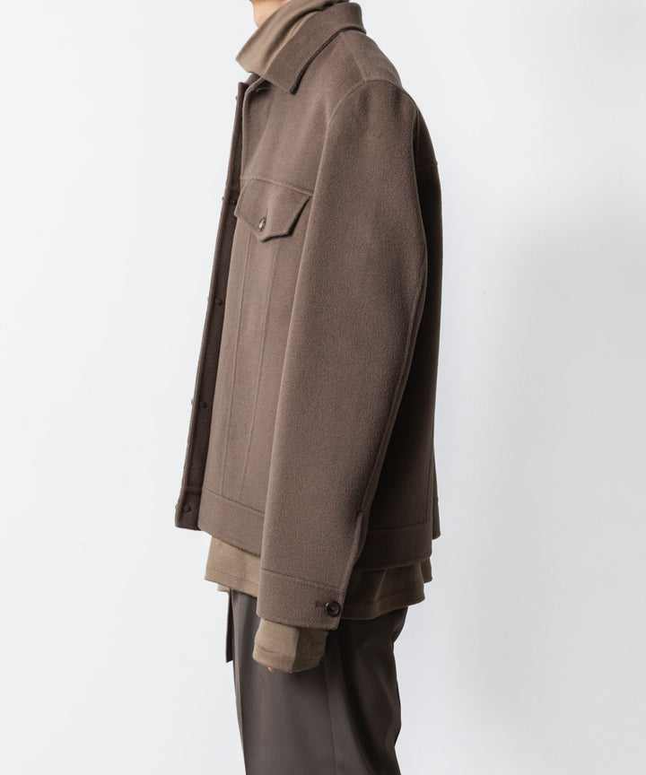 ATTACHMENT アタッチメントのWO/CA DOUBLE FACE BEAVER TRACKER JACKET - KHAKI GRAYの公式通販サイトsession福岡セレクトショップ