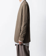 画像をギャラリービューアに読み込む, ATTACHMENT アタッチメントのCOTTON DOUBLE FACE COLLARLESS CARDIGAN - CAMELの公式通販サイトsession福岡セレクトショップ
