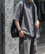 画像をギャラリービューアに読み込む, ATTACHMENT / EXCLUSIVE ITEMアタッチメントのPE LIGHT TROPICAL DOLMAN SLEEVE REGULAR COLLAR SHIRT S/S - L.GRAYの公式通販サイトsession福岡セレクトショップ
