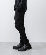 画像をギャラリービューアに読み込む, ATTACHMENT / EXCLUSIVE ITEMアタッチメントのRUBBER STRETCH TWILL THREE DIMENSIONAL PANTS - BLACKの公式通販サイトsession福岡セレクトショップ
