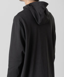 ATTACHMENT(アタッチメント)の23AWのCOTTON DOUBLE FACE HOODIE L/S TEEのD.GRAY