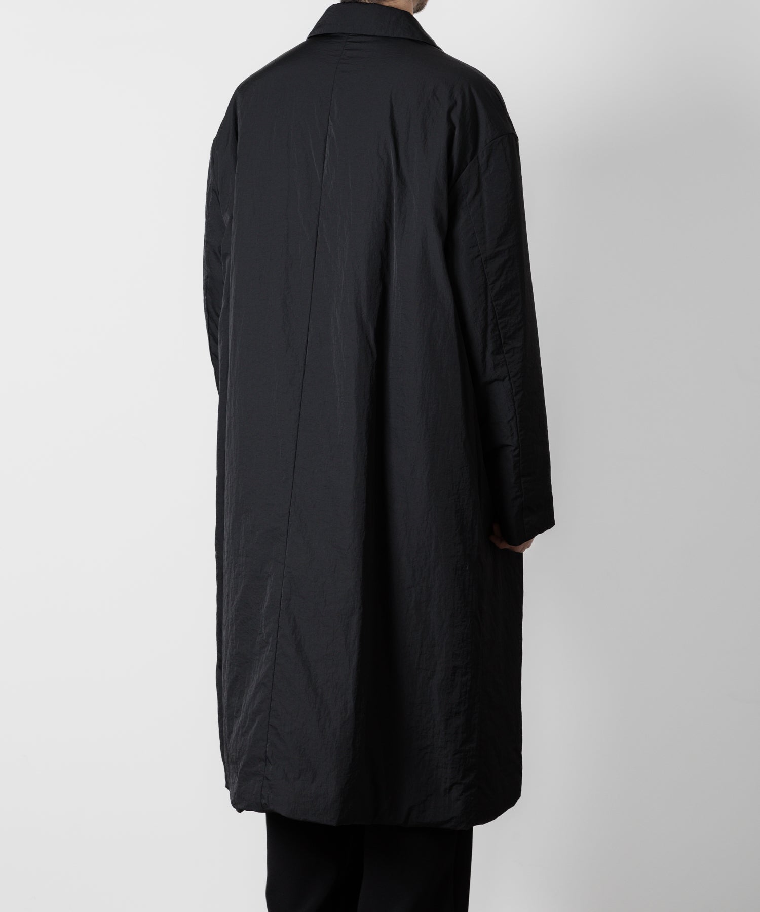 ATTACHMENT アタッチメントのNY TAFFETA PADDING BALLCOLLAR COAT - BLACK 公式通販サイトsession福岡セレクトショップ