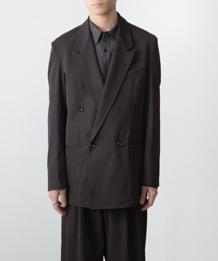 ATTACHMENT アタッチメントのPE/CO/LI DRY TWILL DOUBLE-BREASTED JKT - BLACKの公式通販サイトsession福岡セレクトショップ