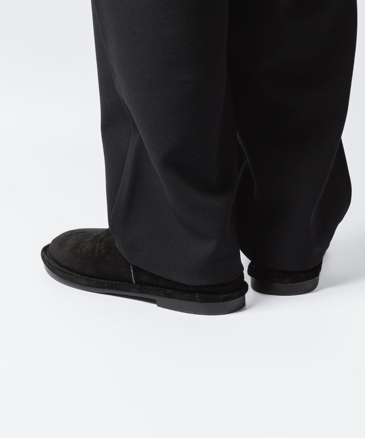 ATTACHMENT アタッチメントのCOW LEATHER SUEDE BABOUCHE - BLACKの公式通販サイトsession福岡セレクトショップ