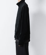 画像をギャラリービューアに読み込む, ATTACHMENT アタッチメントのCO/PE VELOR JERSEY TRACK JACKET - BLACKの公式通販サイトsession福岡セレクトショップ
