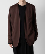 画像をギャラリービューアに読み込む, ATTACHMENT アタッチメントのCOTTON DOUBLE FACE COLLARLESS CARDIGAN - BORDEAUX 公式通販サイトsession福岡セレクトショップ
