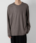 画像をギャラリービューアに読み込む, ATTACHMENT アタッチメントの限定TECH WOOL SMOOTH OVERSIZED L/S CUTOFF TEE - KHAKI GRAYの公式通販サイトsession福岡セレクトショップ

