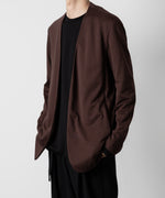 画像をギャラリービューアに読み込む, ATTACHMENT アタッチメントのCOTTON DOUBLE FACE COLLARLESS CARDIGAN - BORDEAUX 公式通販サイトsession福岡セレクトショップ
