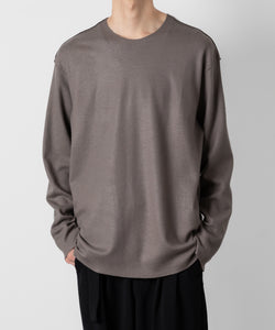 ATTACHMENT アタッチメントの限定TECH WOOL SMOOTH OVERSIZED L/S CUTOFF TEE - KHAKI GRAYの公式通販サイトsession福岡セレクトショップ
