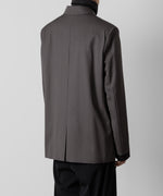 画像をギャラリービューアに読み込む, ATTACHMENT アタッチメントのWO GABARDINE PEAK LAPEL JACKET - D.GRAY の公式通販サイトsession福岡セレクトショップ
