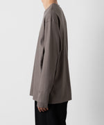 画像をギャラリービューアに読み込む, ATTACHMENT アタッチメントの限定TECH WOOL SMOOTH OVERSIZED L/S CUTOFF TEE - KHAKI GRAYの公式通販サイトsession福岡セレクトショップ

