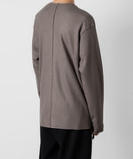 画像をギャラリービューアに読み込む, ATTACHMENT アタッチメントの限定TECH WOOL SMOOTH OVERSIZED L/S CUTOFF TEE - KHAKI GRAYの公式通販サイトsession福岡セレクトショップ

