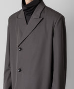 画像をギャラリービューアに読み込む, ATTACHMENT アタッチメントのWO GABARDINE PEAK LAPEL JACKET - D.GRAY の公式通販サイトsession福岡セレクトショップ
