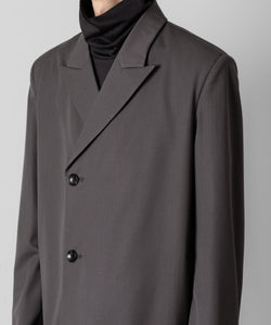 ATTACHMENT アタッチメントのWO GABARDINE PEAK LAPEL JACKET - D.GRAY の公式通販サイトsession福岡セレクトショップ