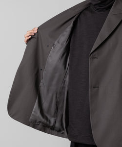 ATTACHMENT アタッチメントのWO GABARDINE PEAK LAPEL JACKET - D.GRAY の公式通販サイトsession福岡セレクトショップ