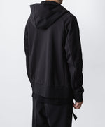 画像をギャラリービューアに読み込む, ATTACHMENT / EXCLUSIVE ITEMアタッチメントのCO STRECH TERRY ZIP UP HOODIE - BLACKの公式通販サイトsession福岡セレクトショップ
