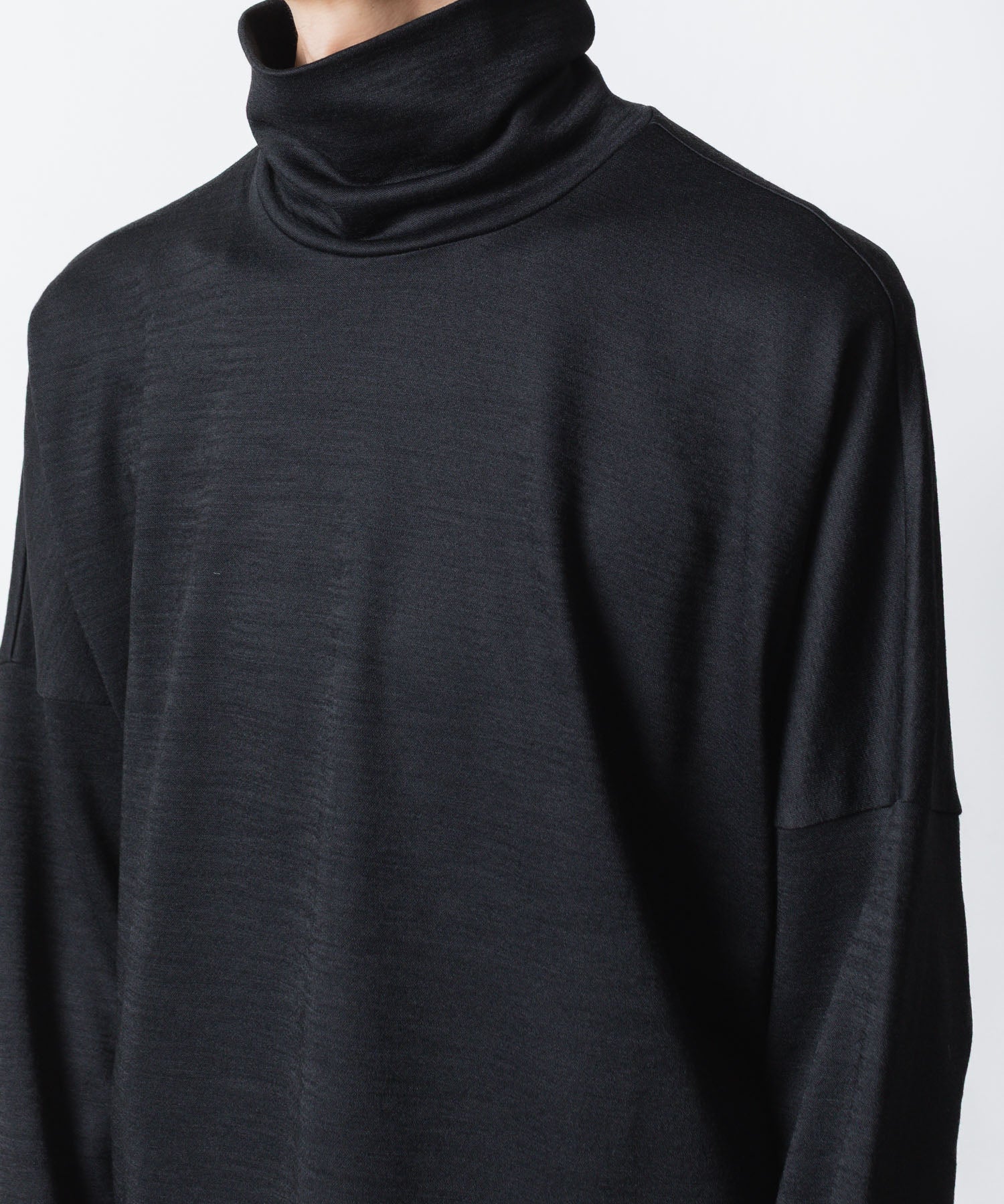 ATTACHMENT / EXCLUSIVE ITEM アタッチメントのWO/NYスムース ハイネックカットソー L/S - BLACKの公式通販サイトsession福岡セレクトショップ