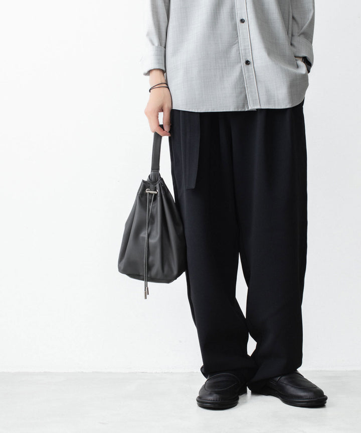 ATTACHMENT / EXCLUSIVE ITEMアタッチメントのSYNTHETIC LEATHER SMALL BUCKET BAG - GRAYの公式通販サイトsession福岡セレクトショップ
