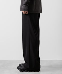 ATTACHMENT アタッチメントのPE STRETCH TWILL BELTED WIDE FIT TROUSERS - BLACKの公式通販サイトsession福岡セレクトショップ