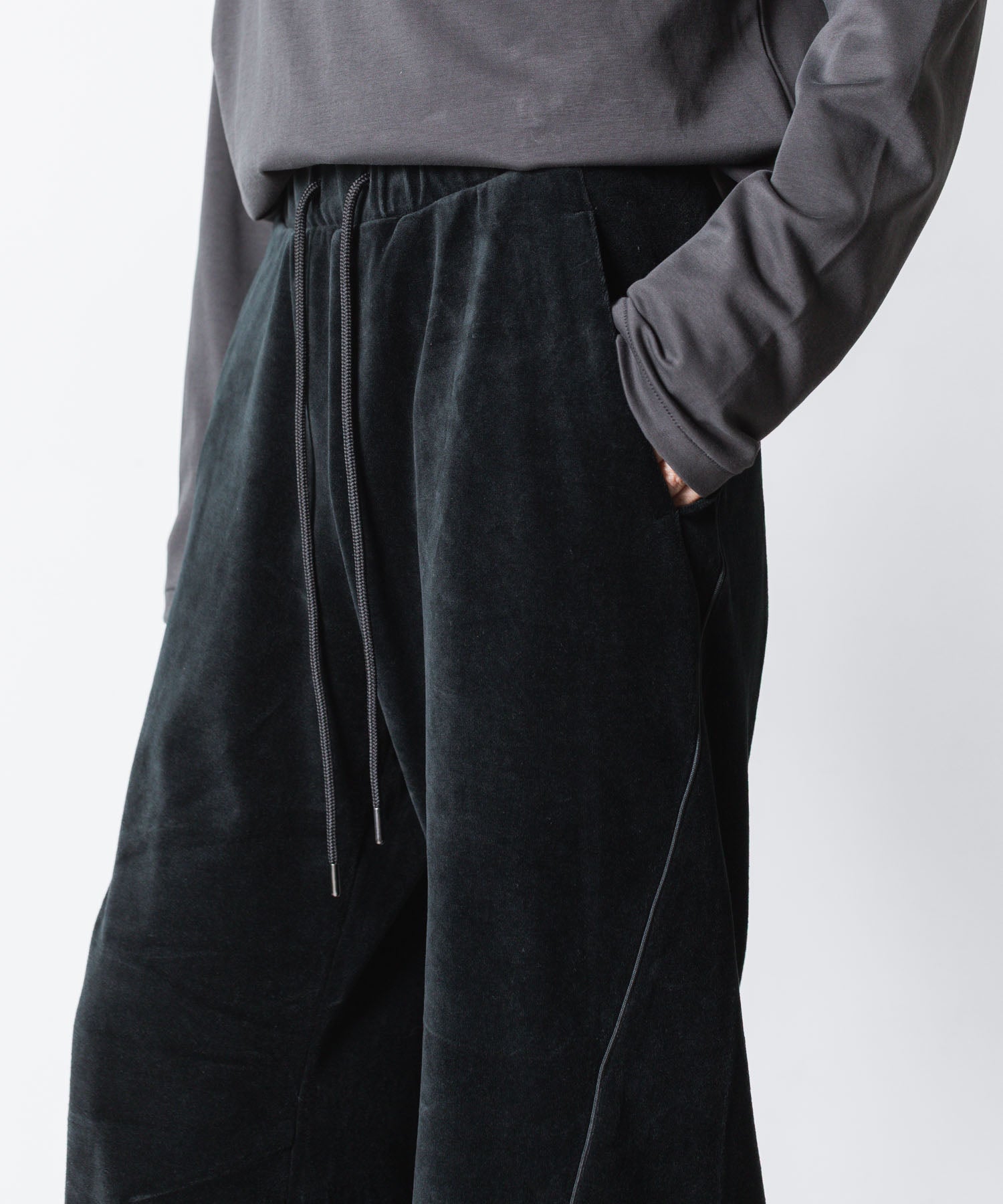 ATTACHMENT アタッチメントのCO/PE VELOR JERSEY TRACK JACKET - BLACKの公式通販サイトsession福岡セレクトショップ