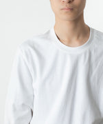 画像をギャラリービューアに読み込む, ATTACHMENT アタッチメントのCOTTON DOUBLE FACE SLIM FIT L/S TEE - WHITEの公式通販サイトsession福岡セレクトショップ

