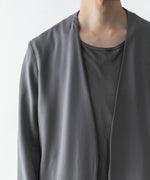 画像をギャラリービューアに読み込む, ATTACHMENT アタッチメントの2/90 WO TWIST TWILL COLLARLESS JKT - GRAYの公式通販サイトsession福岡セレクトショップ
