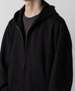 画像をギャラリービューアに読み込む, ATTACHMENT アタッチメントのCO/PE DOUBLE KNIT ZIP UP HOODIE - BLACK 公式通販サイトsession福岡セレクトショップ
