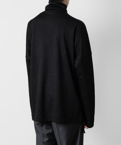 ATTACHMENT アタッチメントのWO/NY SMOOTH OVERSIZED HIGHNECK L/S TEE - BLACK 公式通販サイトsession福岡セレクトショップ